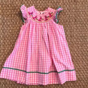 Smocked Easter Bunny Dress 2T